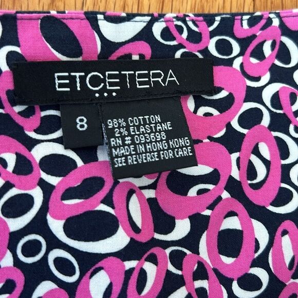 Etcetera Mod Print Skirt, Size 8 - Picture 5 of 7